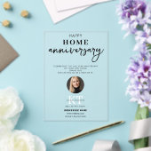 Echte Anwesen Agent Glückliche Zuhause Anniversary Acryleinladungen (In Situ (Hochzeit))