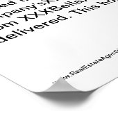 Echte Anwesen Agent Hall of Fame Certificate Poste Poster (Ecke)