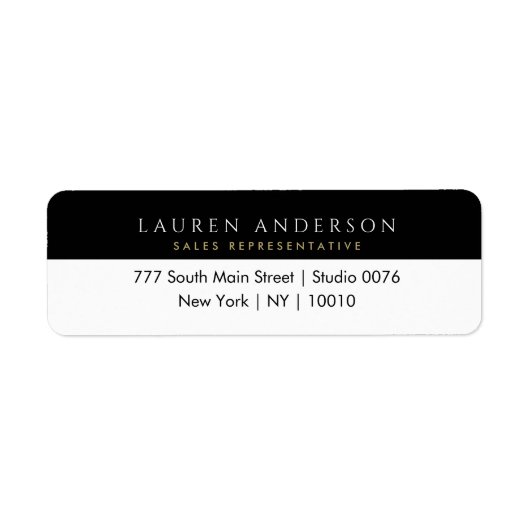 echte Anwesen Agent Rücksendeadressen-Aufkleber (Vorne)