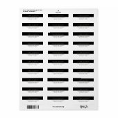 echte Anwesen Agent Rücksendeadressen-Aufkleber (Vorne)