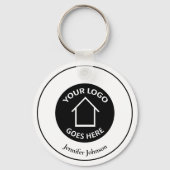 Echte Anwesen-Firma hinzufügen Sie Ihr Logo ganz i Schlüsselanhänger (Rückseite)