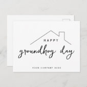 Echte Anwesen Groundhog Day Marketing Postkarte (Vorne/Hinten)
