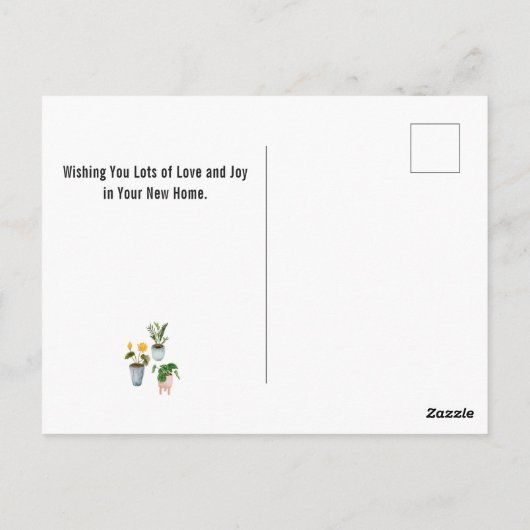 Echte Anwesen Herzlichen Glückwunsch zu Ihrem neue Postkarte (Rückseite)