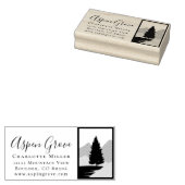 Echte Anwesen Hochzeit-Rücksendeadresse Gummistempel (Stempel)