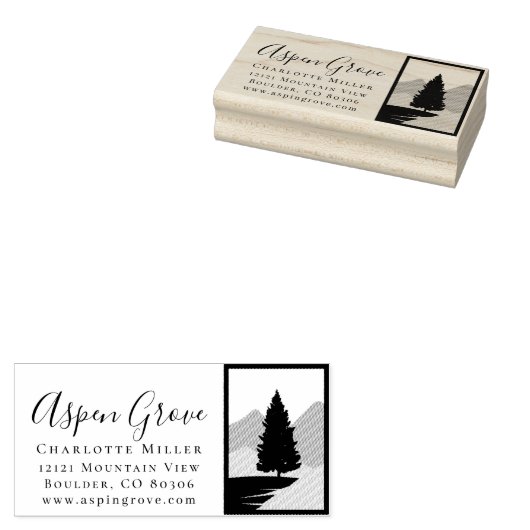 Echte Anwesen Hochzeit-Rücksendeadresse Gummistempel (Stempel)