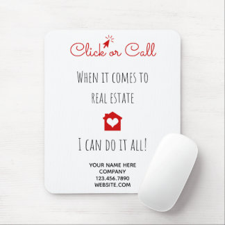 Echte Anwesen Klicken oder Marketing  Geschenk Pop Mousepad
