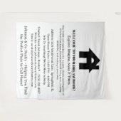 Echte Anwesen Open House-Veranstaltung Willkommen Wandteppich (Vorderseite (Horizontal))