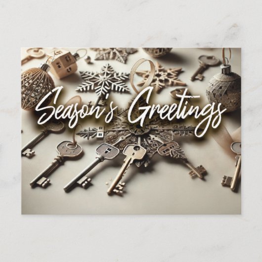 Echte Anwesen Postkarte - Saisongruss (Vorderseite)