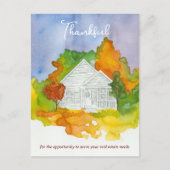 Echte Anwesen Vielen Dank für Ihr Business Referen Postkarte (Vorderseite)