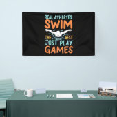 Echte Athleten Swim Banner (Messeveranstaltung)