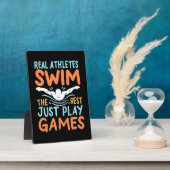Echte Athleten Swim Fotoplatte (Seite)