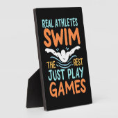 Echte Athleten Swim Fotoplatte (Seite)