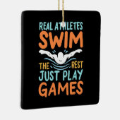 Echte Athleten Swim Keramikornament (Rechts)