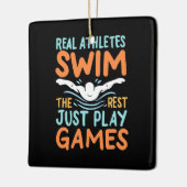 Echte Athleten Swim Keramikornament (Links)