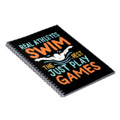 Echte Athleten Swim Notizblock (Rechte Seite)