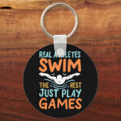 Echte Athleten Swim Schlüsselanhänger (Vorderseite)