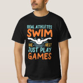 Echte Athleten Swim T-Shirt (Vorderseite)
