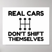 Echte Autos drehen sich nicht lustig Poster (Vorne)