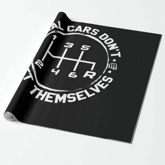 Echte Autos drehen sich nicht um Geschenkpapier (Ungerollt)