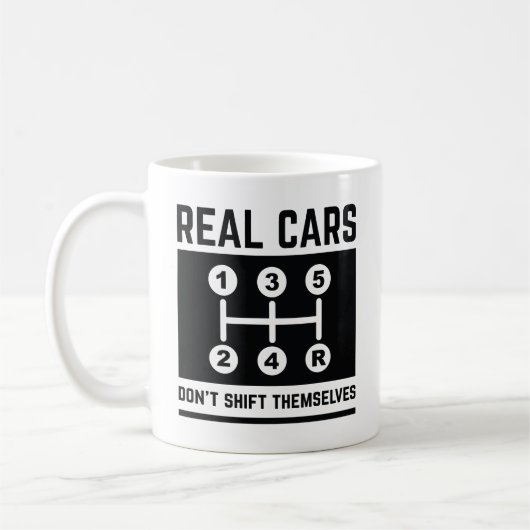 Echte Autos drehen sich nicht um Kaffeetasse (Links)