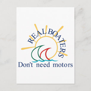 Echte Boote Postkarte