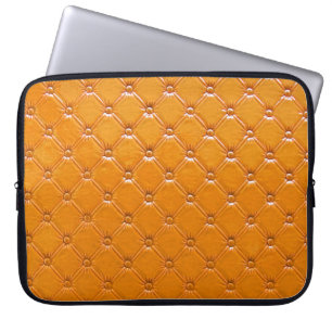 Echte braune Lederpolsterung. Laptopschutzhülle