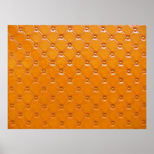 Echte braune Lederpolsterung. Poster (Vorne)