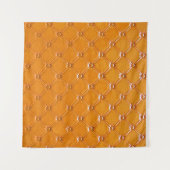 Echte braune Lederpolsterung. Wandteppich (Vorderseite (Horizontal))