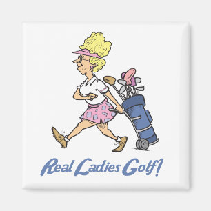echte Damen Golf Magnet