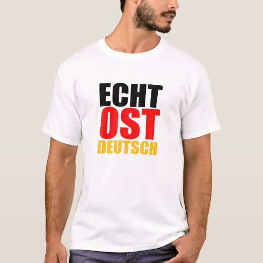 Echte DDR Ostdeutschland Ostdeutsche Ostdeutsche O T-Shirt (Vorderseite)