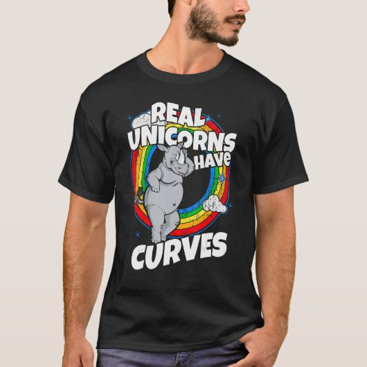 Echte Einhörner haben Regenbogen für Frauen oder M T-Shirt (Vorderseite)