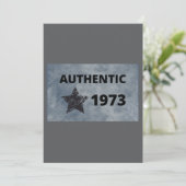 Echte Einladung von 1973 (Stehend Vorderseite)