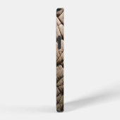 Echte Elefantenhaut-Textur, faltig. iPhone Hülle (Rechte Seite)