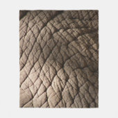 Echte Elefantenhaut Textur, zerknittert. Fleecedecke (Vorderseite)