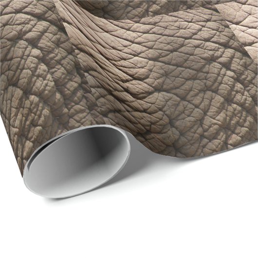 Echte Elefantenhaut Textur, zerknittert. Geschenkpapier (Rolleneckpunkt)