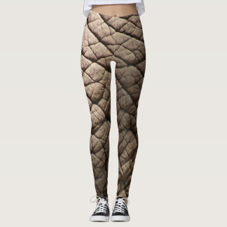 Echte Elefantenhaut Textur, zerknittert. Leggings