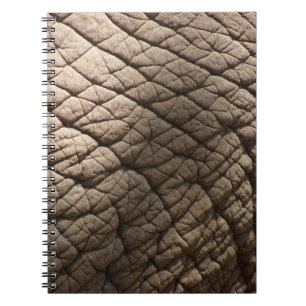 Echte Elefantenhaut Textur, zerknittert. Notizblock