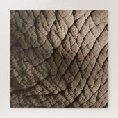 Echte Elefantenhaut Textur, zerknittert. Puzzle (Horizontal)