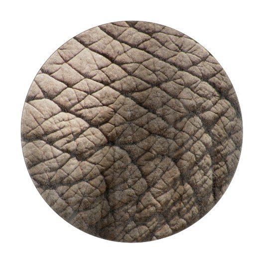 Echte Elefantenhaut Textur, zerknittert. Schneidebrett (Vorderseite)