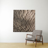 Echte Elefantenhaut Textur, zerknittert. Wandteppich (Beispiel (Horizontal))