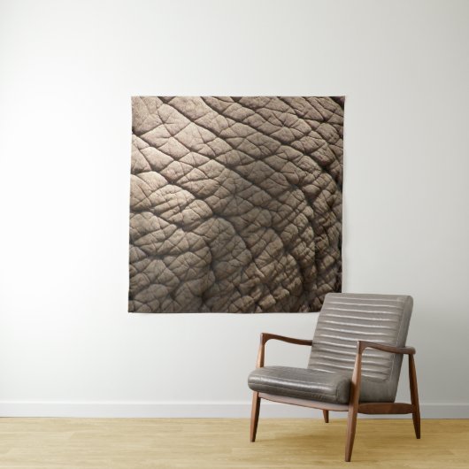 Echte Elefantenhaut Textur, zerknittert. Wandteppich (Beispiel)