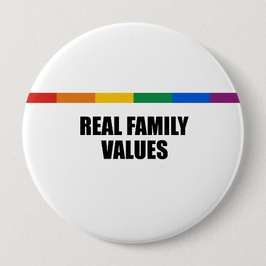 Echte Familienwerte Button (Vorderseite)