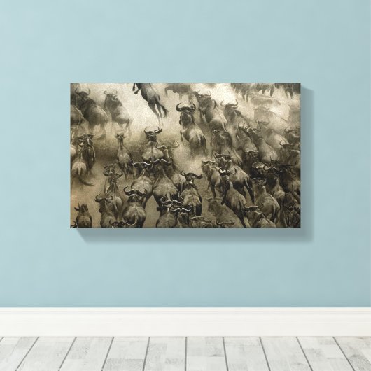 Echte Flucht Leinwanddruck (Insitu (Holzboden))