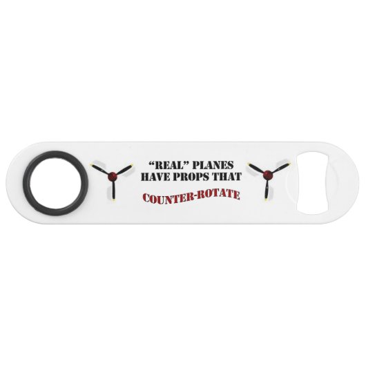Echte Flugzeug haben Props, die P-38 gegen Rotatio Speed Flaschenöffner (Vorderseite (Horizontal))