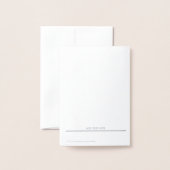 Echte Foil Denken Sie an Ihre benutzerdefinierten Folienkarte (Rückseite mit Umschlag)