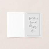 Echte Foil Denken Sie an Ihre benutzerdefinierten Folienkarte (Innenseite)