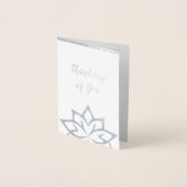 Echte Foil Denken Sie an Ihre benutzerdefinierten Folienkarte (Vorderseite)