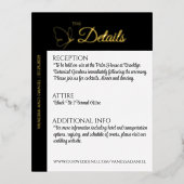 Echte Foil Elegante Schmetterlingskarte Folie Einladungspostkarte (Vorderseite)