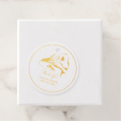 Echte FOIL Hochzeit Vielen Dank für Ihr Interesse  Geschenkanhänger (Mit Box)