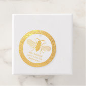 Echte Foil Honey Bee Frohe Weihnachtsgeschenke Fav Geschenkanhänger (Mit Box)